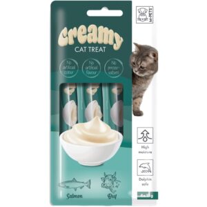 M-PETS Creamy Cat Treats – Salmon & Beef