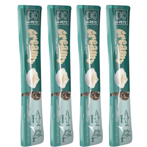 M-PETS Creamy Cat Treats – Salmon & Beef - Image 2