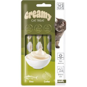 M-PETS Creamy Cat Treats – Tuna & Scallop