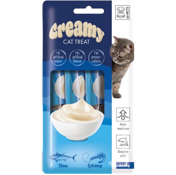 M-PETS Creamy Cat Treats – Tuna & Shrimp