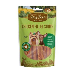 DOG FEST CHICKEN FILLET STRIPS – SMALL BREED TREATS