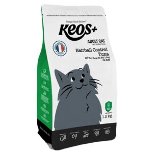 Keos+ Adult Cat Food Hairball Control – Tuna
