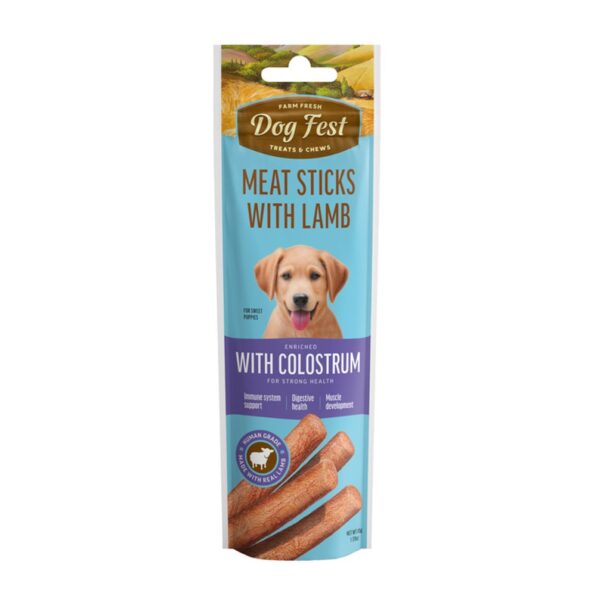 DOG FEST LAMB MEAT STICKS WITH COLOSTRUM – PUPPY TREATS
