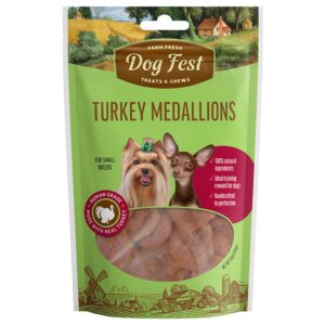 DOG FEST TURKEY MEDALLIONS – SMALL BREED TREATS
