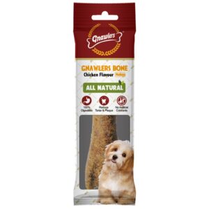 Gnawlers Chicken Flavour Bone, Medium – 12.5cm (95g)