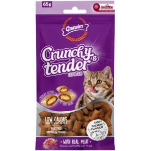 Crunchy & Tender Cat Treats – Salmon Flavour (65g)