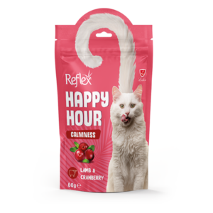 REFLEX HAPPY HOUR CAT TREAT CALMNESS LAMB & CRANBERRY CALMING SUPPORT 60GR
