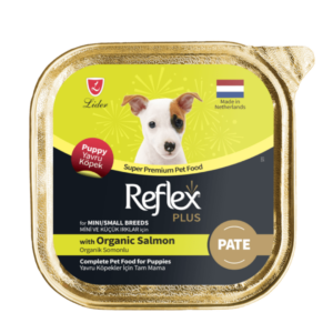REFLEX PLUS DOG ALUTRAY MINI SMALL BREED PUPPY ORGANIC SALMON PATE 85GR