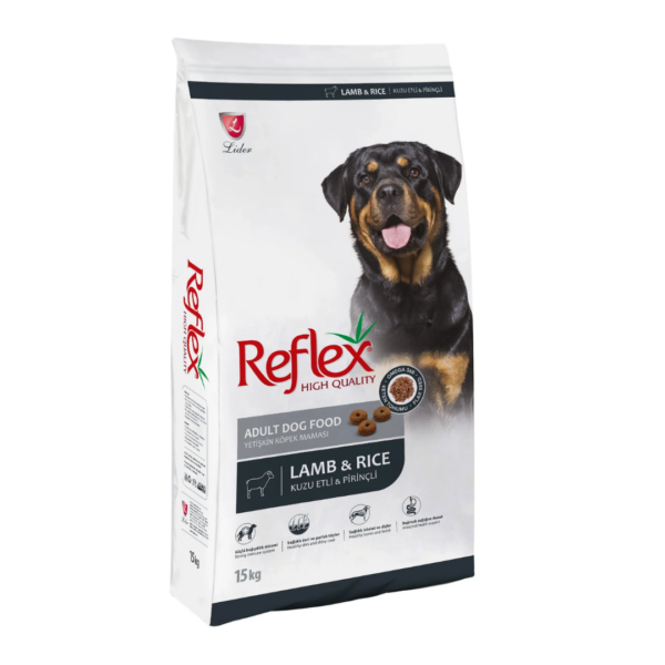 Reflex Premium Adult Dog Food – Lamb & Rice 15kg
