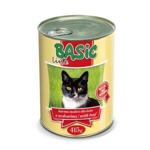 Basic Line Canned Wet Cat Food – Beef (415g)