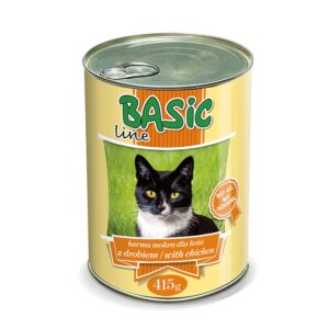 Basic Line Canned Wet Cat Food – Chicken (415g
