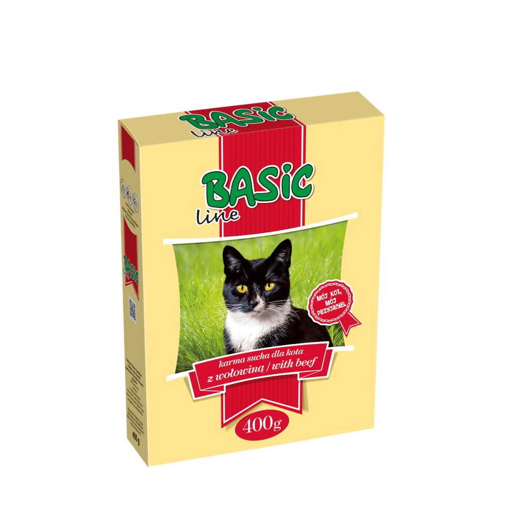Basic Line Dry Cat Food – Beef (400g) - SuPaw Star Pets
