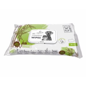 Pet Cleaning Wipes 100% Bamboo (15x20cm) – 40pcs