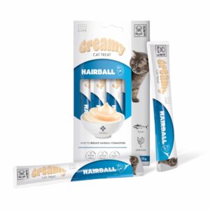 M-PETS Creamy Cat Treat Hairball – Tuna & Chicken (4pcs X 15g) 60g