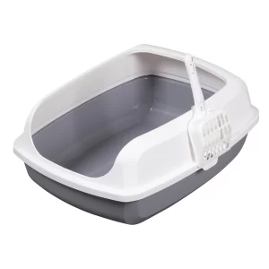Elevated Cat Litter Box- Grey