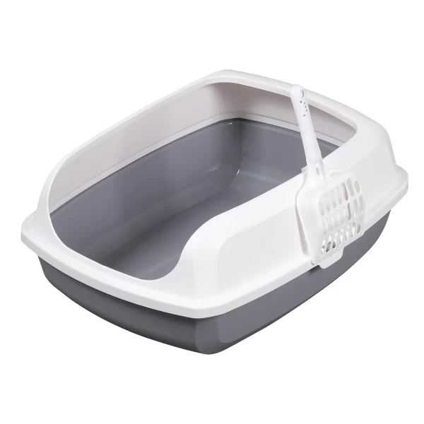 Elevated Cat Litter Box- Grey