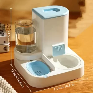 Automatic Food & Water Feeder- Blue