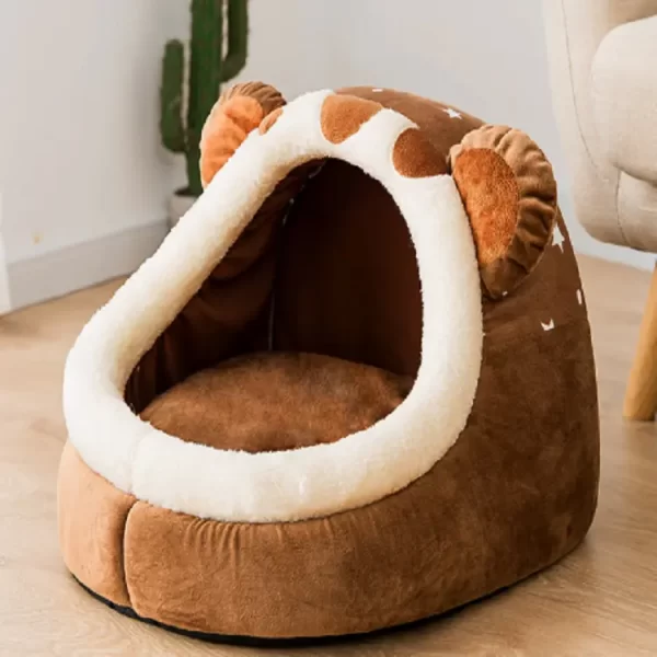 Plush Nook Pet Bed