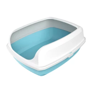 Elevated Cat Litter Box- Blue