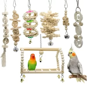 7-piece Parrot Toy Set