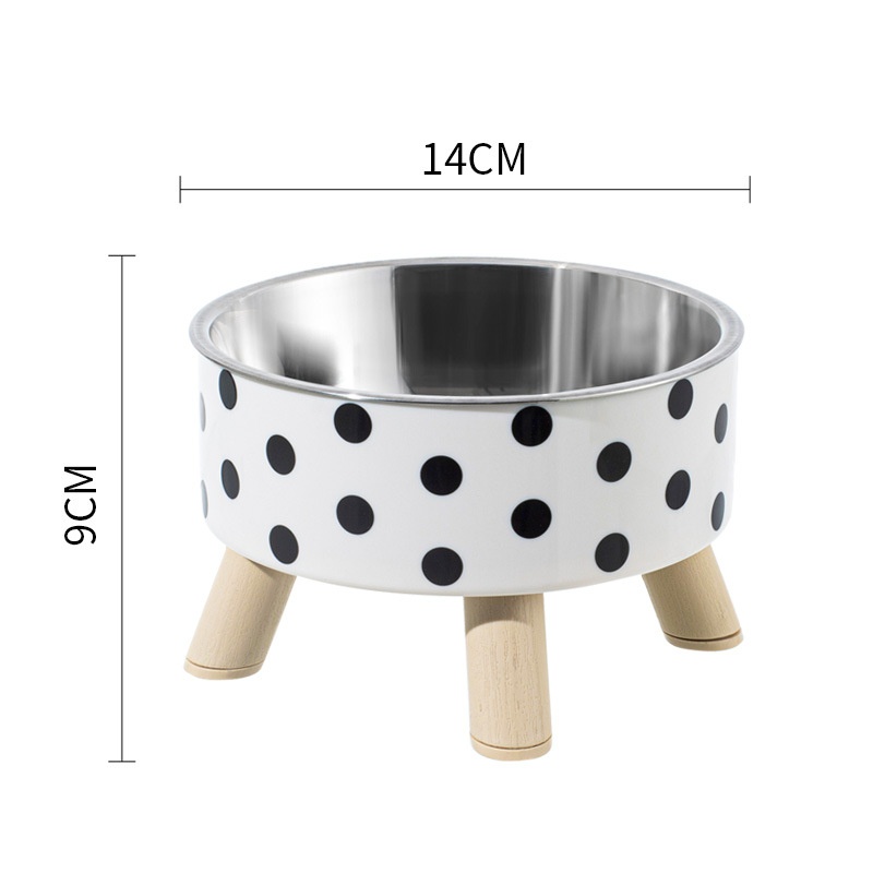 Elevated Dotted Pet Bowl - Image 2