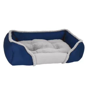 Plush Pet Bed - Blue XL