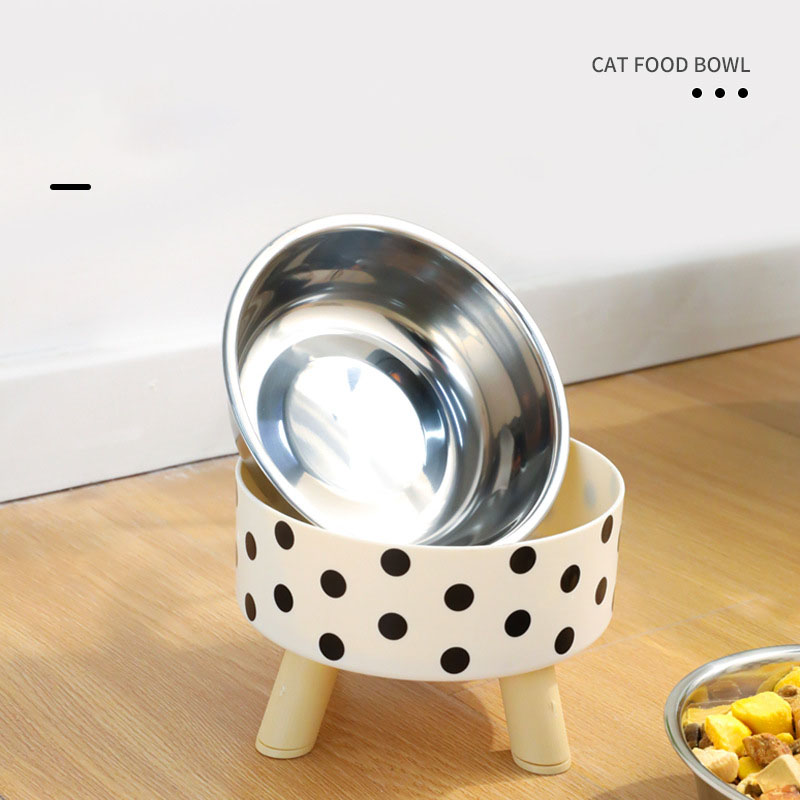 Elevated Dotted Pet Bowl - Image 3