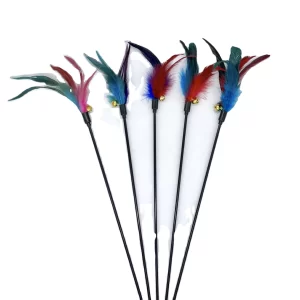 Feather Wand Cat Toy (1pc)
