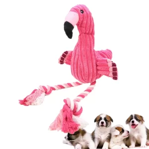 Flamingo Plush Squeaky Toy