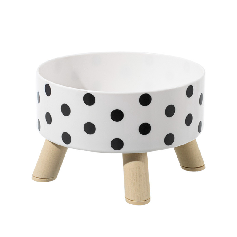 Elevated Dotted Pet Bowl