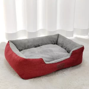 Cozy Plush Bed- Red