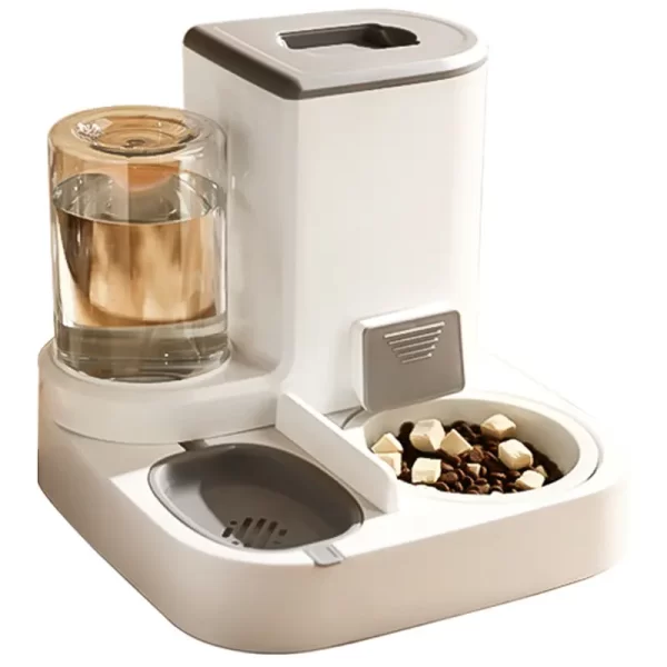 Automatic Food & Water Feeder- Grey