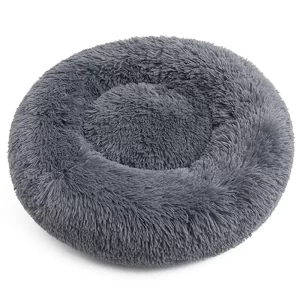 Donut Snuggle Pet Bed - Grey