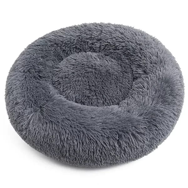 Donut Snuggle Pet Bed - Grey