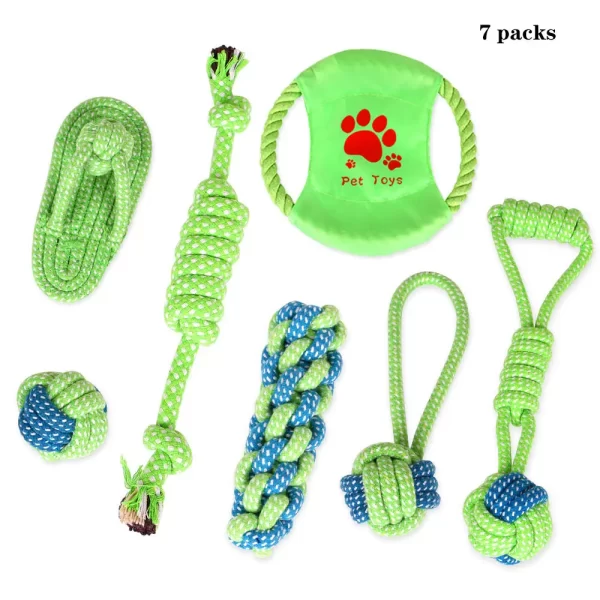 Neon 7 Pack Dog Toys