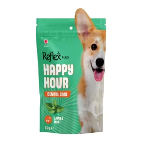 REFLEX HAPPY HOUR DOG TREAT DENTAL CARE – LAMB & MINT 60GR