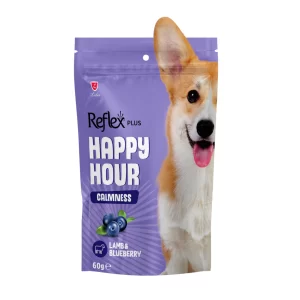 REFLEX HAPPY HOUR DOG TREAT CALMNESS – LAMB & BLUEBERRY 60GR