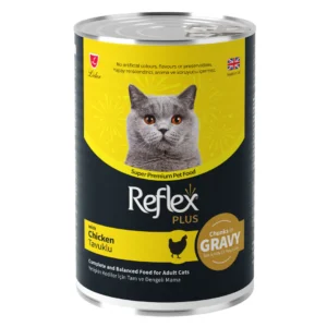 Reflex Plus Adult Cat Food Canned – Chicken Chunks in Gravy 0.4kg