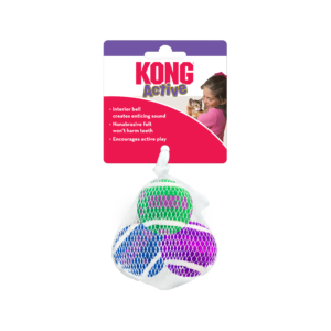 KONG Cat Active Tennis Balls w/Bells
