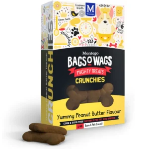 Montego Bags O’ Wags Dog Treats – Peanut Butter Crunchies 1kg