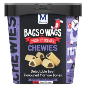 Montego Bags O’ Wags Dog Treats – Marrow Bones 500g