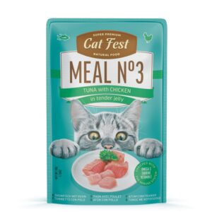 CAT FEST Pouches Red Tuna with Chicken in tender jelly - 50Gr