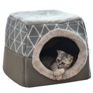 Cozy Covered Cat Bed House