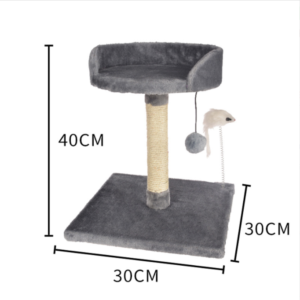 Cat Scratching Post Tower with Plush Perch