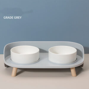 Elevated Dual Pet Bowl Set with Stand