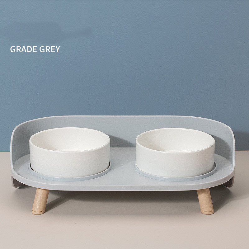 Elevated Dual Pet Bowl Set with Stand
