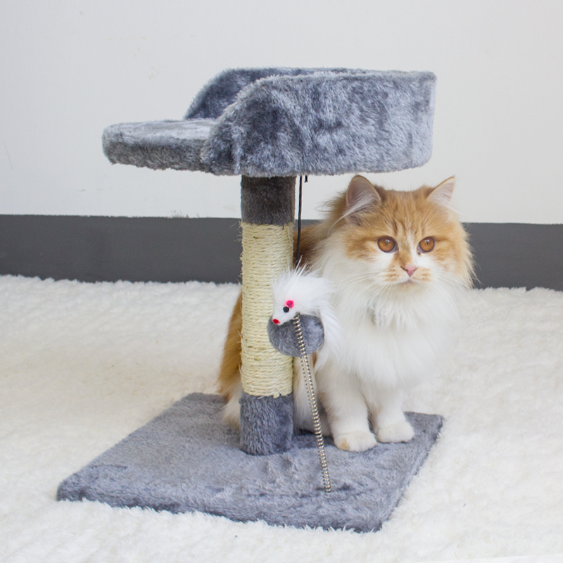 Cat Scratching Post Tower with Plush Perch - Image 4