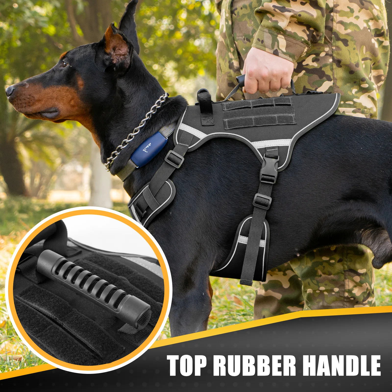 Tactical No-Pull Dog Harness with Handle - Image 4