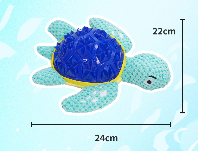 Interactive Turtle Dog Chew Toy - Image 2