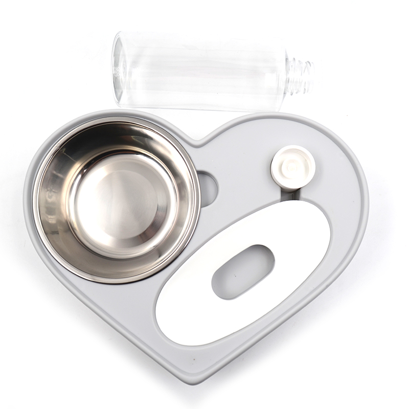 Heart-Shaped Pet Feeder